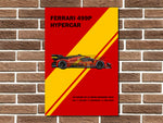 Ferrari 499P Hypercar Metal Sign