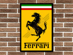 Ferrari Badge Metal Sign