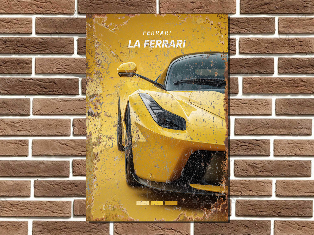 LaFerrari Metal Poster Print