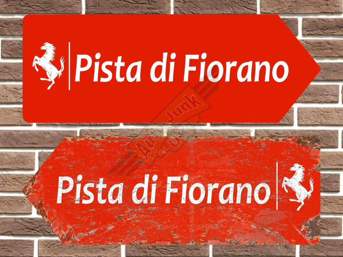 Ferrari Pista di Fiorano Metal Road Sign
