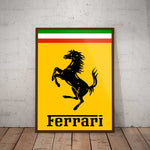 Ferrari Paper Poster