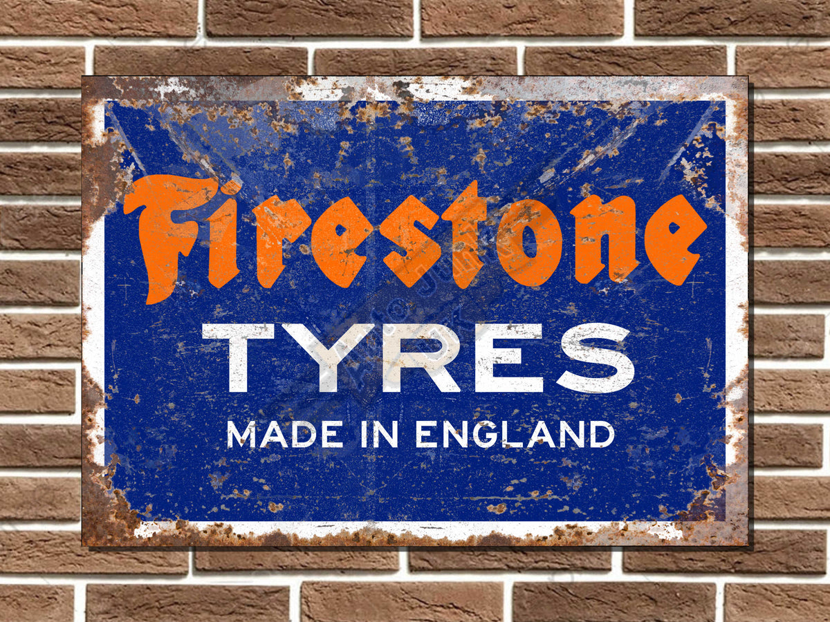 Firestone Tyres Metal Sign