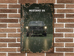 Ford Mustang '64 Metal Poster Print