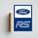 Ford RS Paper Poster
