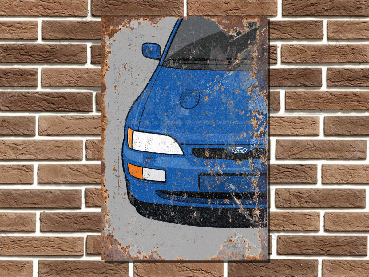 Escort RS Cosworth Metal Sign