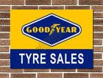 Goodyear Tyre Sales Metal Sign