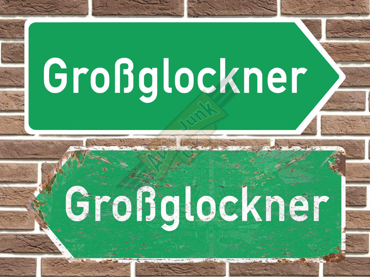 Grossglockner Metal Road Sign