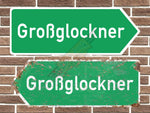 Grossglockner Metal Road Sign
