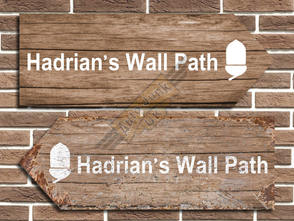 Hadrian's Wall Path Metal Road Sign