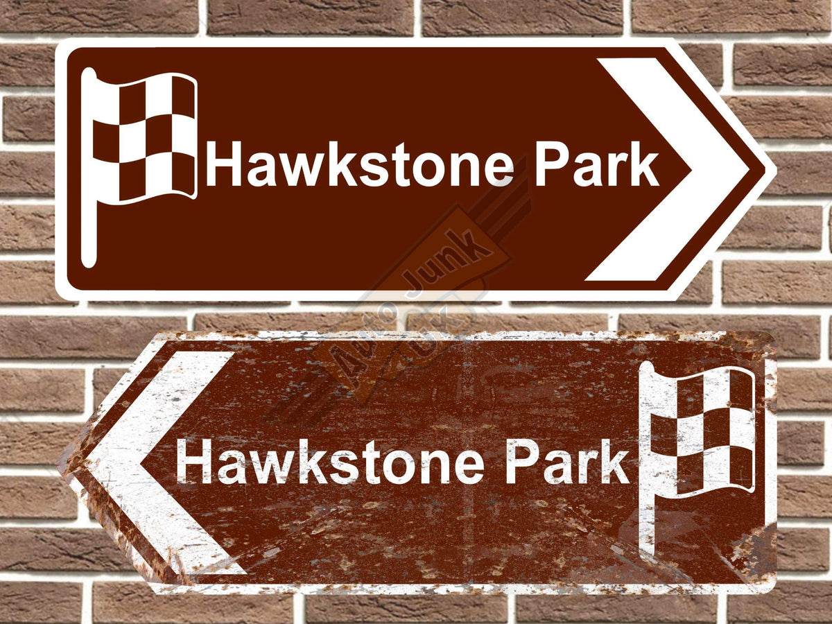 Hawkstone Park Metal Road Sign
