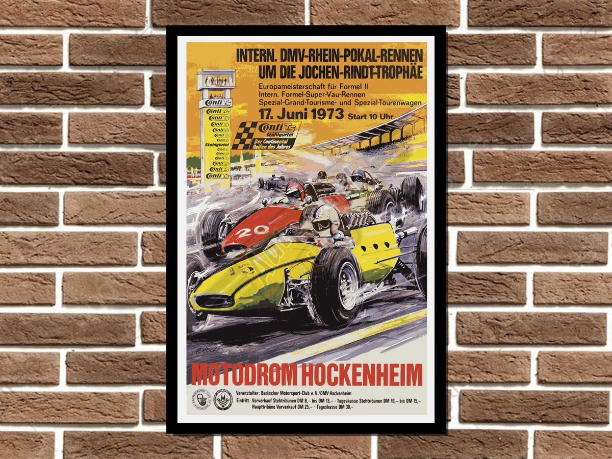 Hockenheim Jochen Rindt Trophy Metal Sign