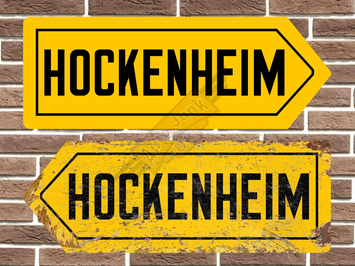Hockenheim Race Circuit Metal Road Sign
