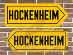 Hockenheim Race Circuit Metal Road Sign