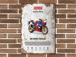 Honda CBR1000RR Fireblade Metal Sign