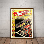 Hot Wheels Paper Poster