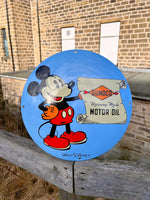 Sunoco Mickey Mouse Enamel Sign
