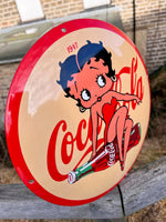 *CLEARANCE* Coca Cola Betty Boop Enamel Sign