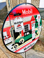 Mobilgas Enamel Sign