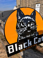 Black Cat Cigarettes Enamel Sign