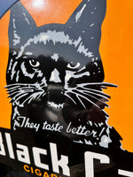 Black Cat Cigarettes Enamel Sign