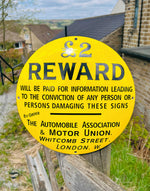Automobile Association£2 Reward Enamel Sign