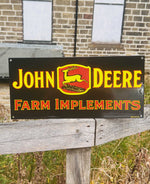 John Deere Enamel Sign