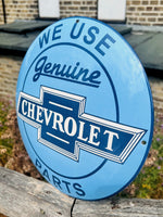 Chevrolet Genuine Parts Enamel Sign
