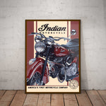 Indian Motorcycles Paper Poster