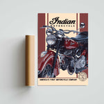 Indian Motorcycles Paper Poster