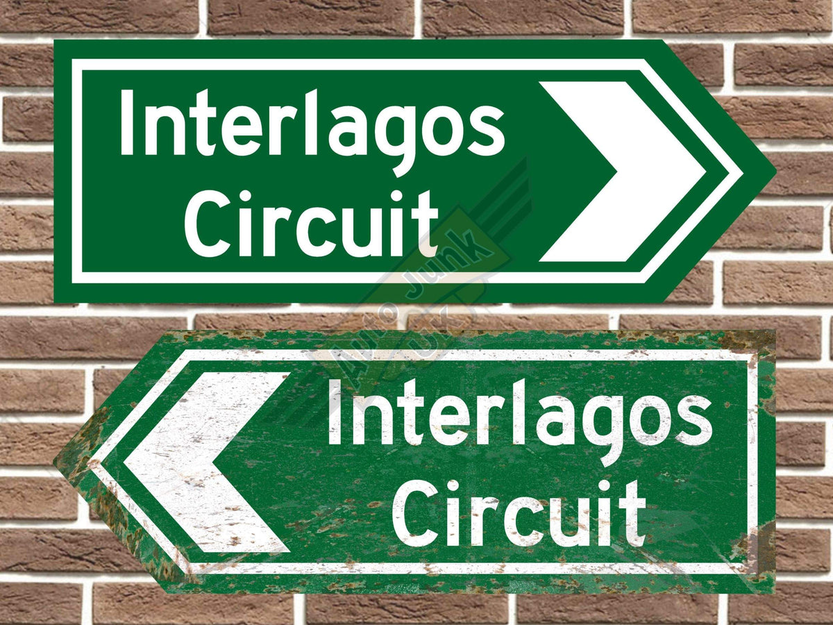 Interlagos Circuit Metal Road Sign