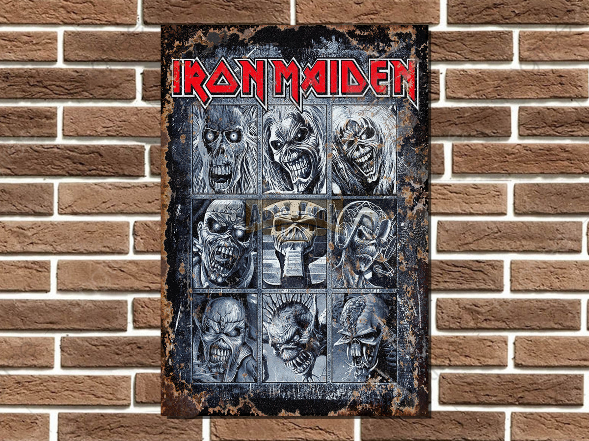 Iron Maiden Metal Poster Sign
