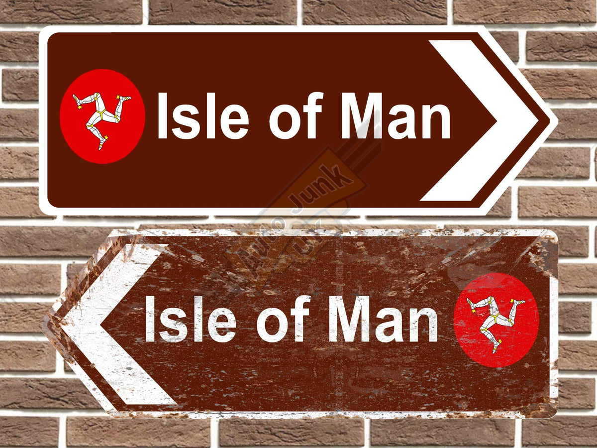 Isle of Man Metal Road Sign