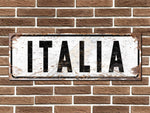 Italia Italian Street Sign