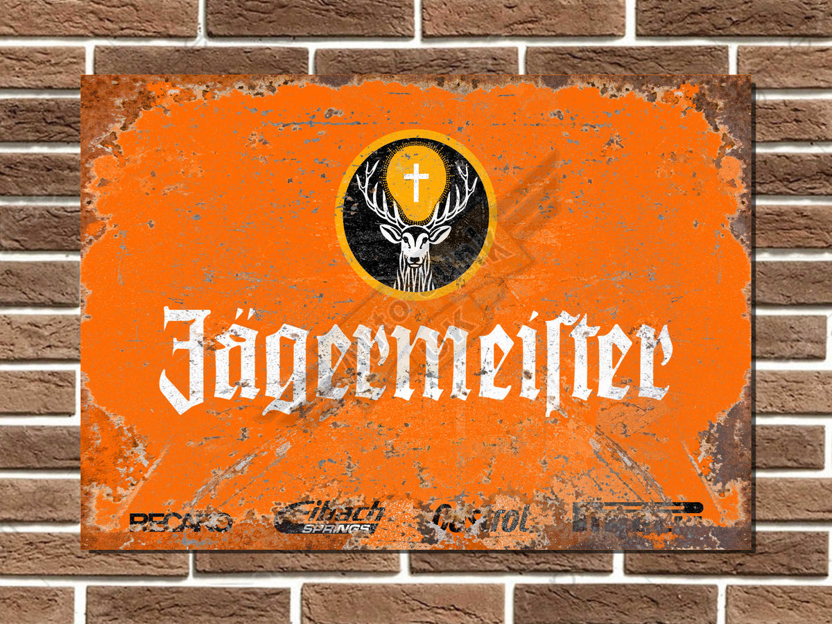 Jagermeister Racing Livery Metal Sign