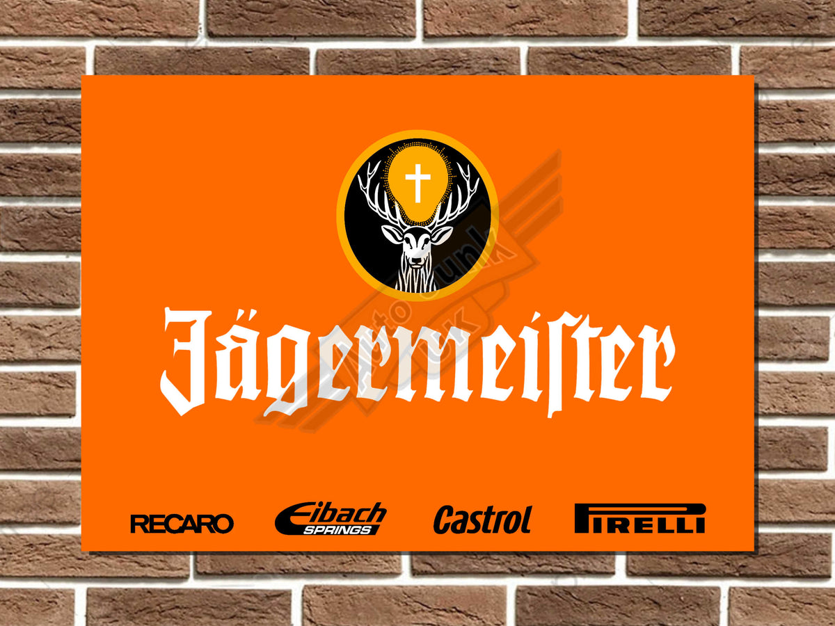 Jagermeister Racing Livery Metal Sign