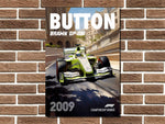 Jenson Button Brawn GP Metal Sign
