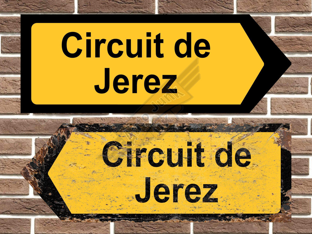 Jerez Race Circuit Metal Road Sign