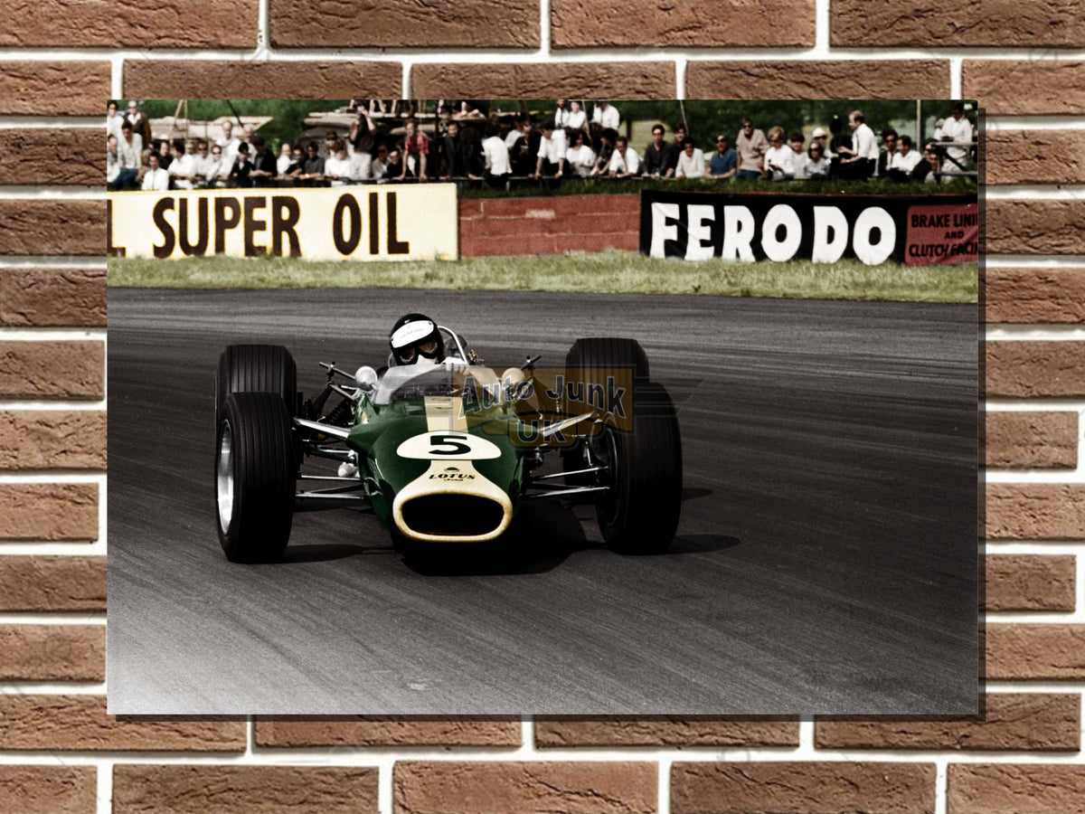 Jim Clark Lotus 49 Metal Sign