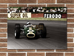 Jim Clark Lotus 49 Metal Sign