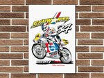 Kevin Schwantz Suzuki RGV500 Metal Sign