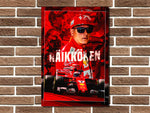 Kimi Raikkonen F1 Metal Sign