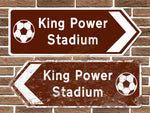 King Power Stadium Football Metal Road Sign