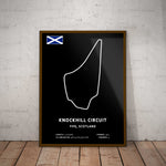 Knockhill Circuit Paper Poster