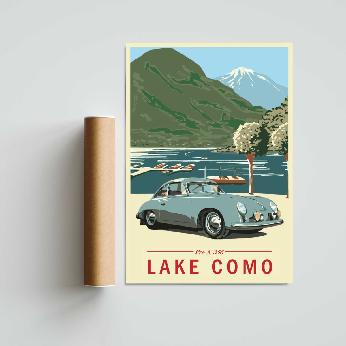 Lake Como Paper Poster