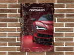 Lamborghini Centenario Metal Poster Print