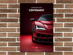 Lamborghini Centenario Metal Poster Print