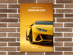 Lamborghini Huracan Evo Metal Poster Print