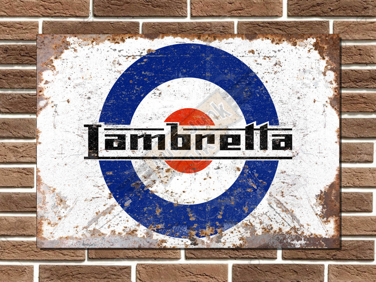 Lambretta Metal Sign