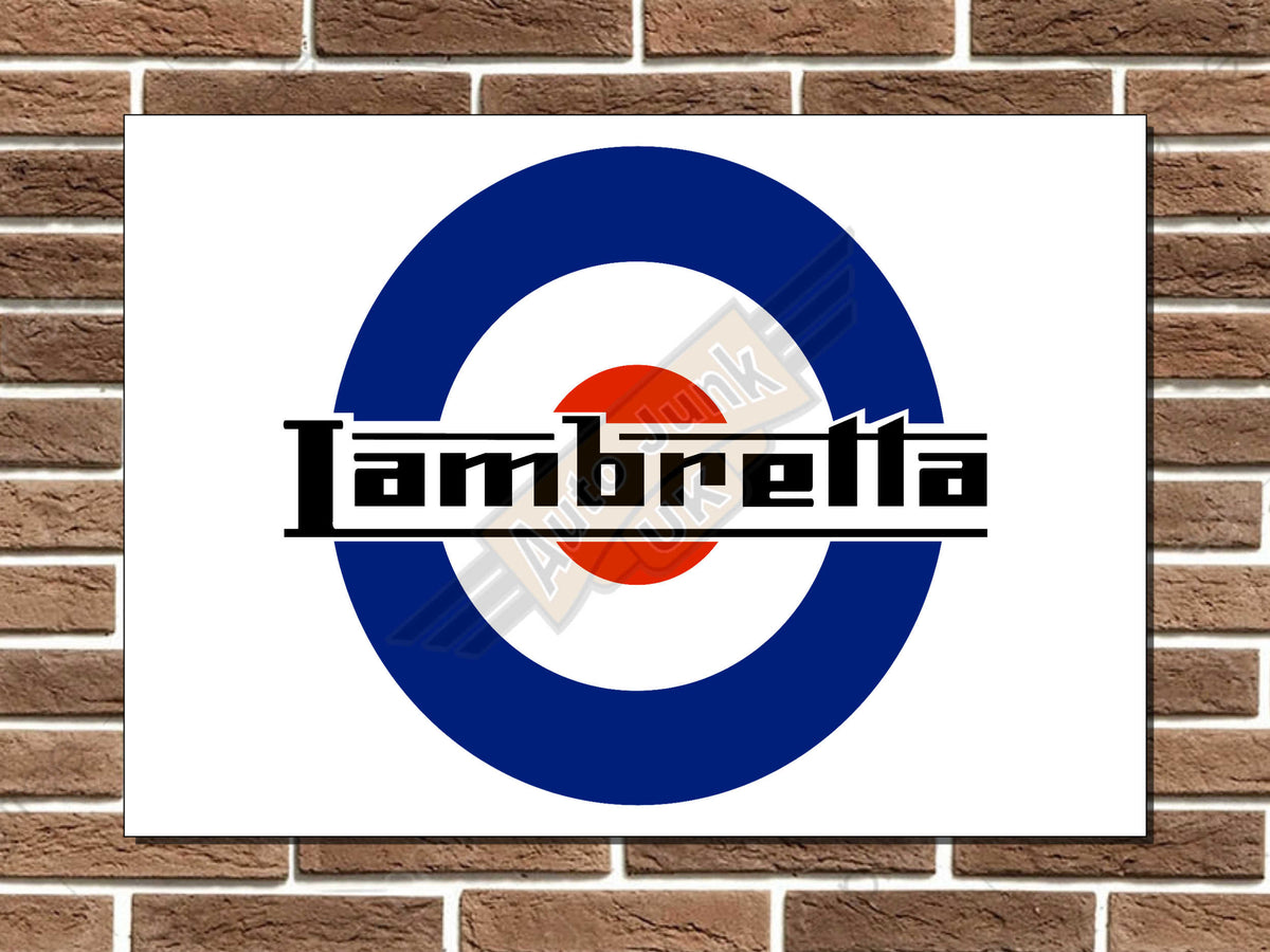 Lambretta Metal Sign