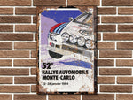 Lancia Rally Monte Carlo Metal Sign